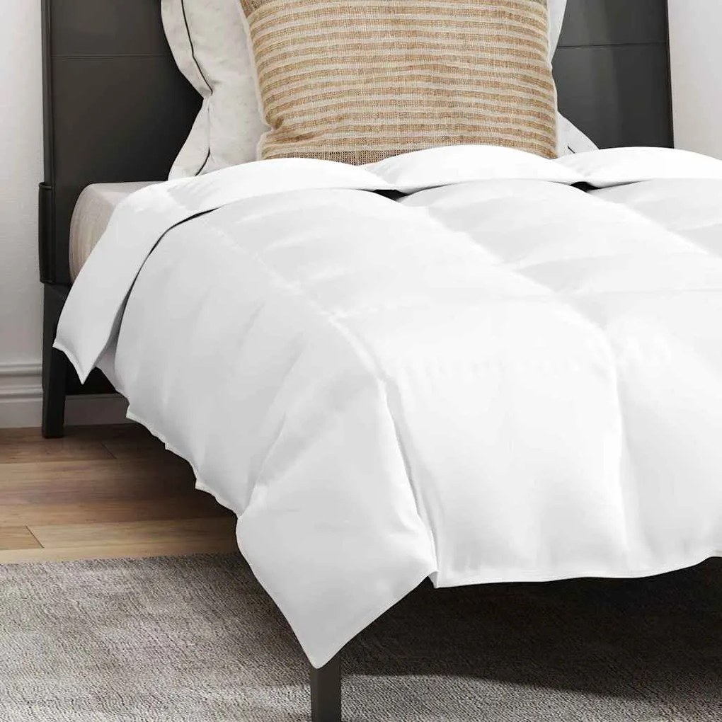 Edredão com travesseiro 2 pcs Branco 135 x 200 cm Penugem