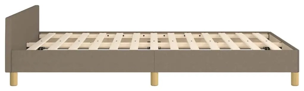 Estrutura cama sem colchão 120x200 cm tecido cinza-acastanhado