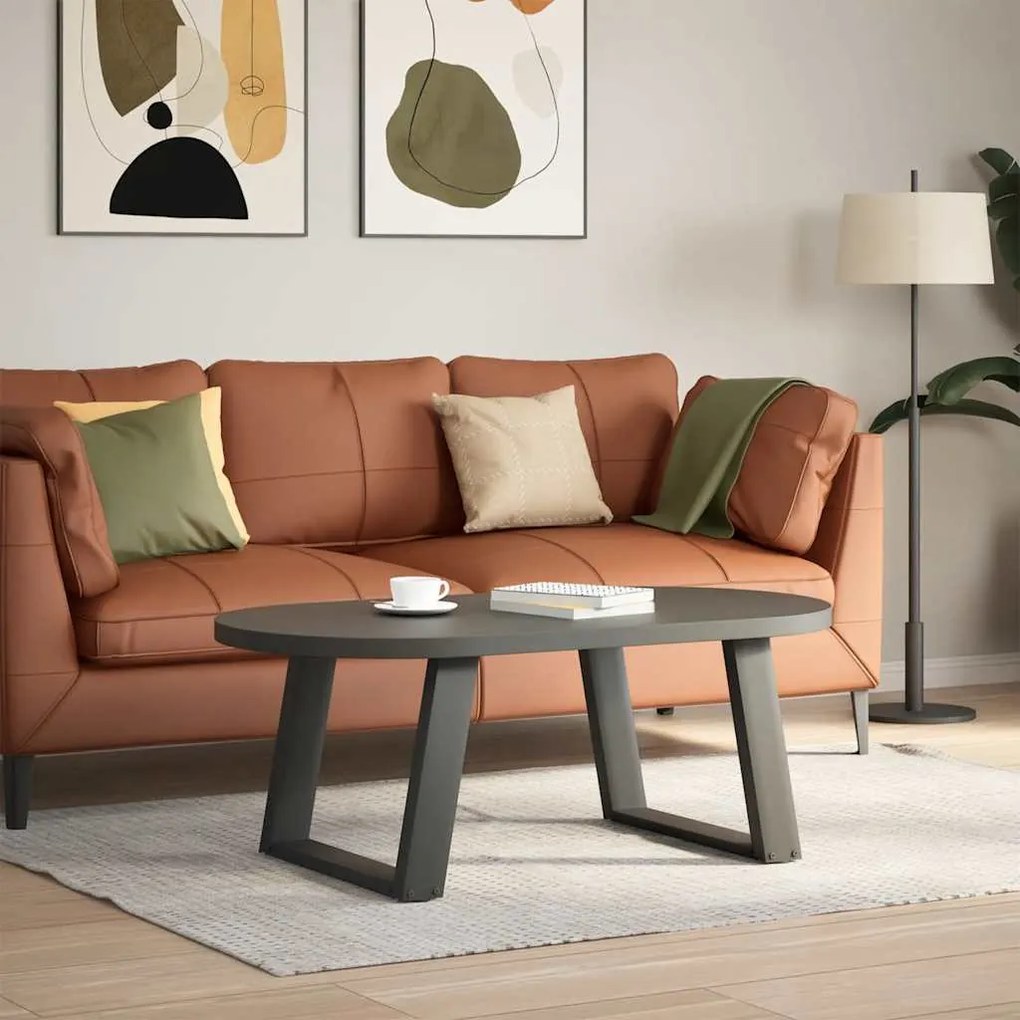 Pés para mesa de centro em forma de U, 2 peças, antracite, 70x (42-43)