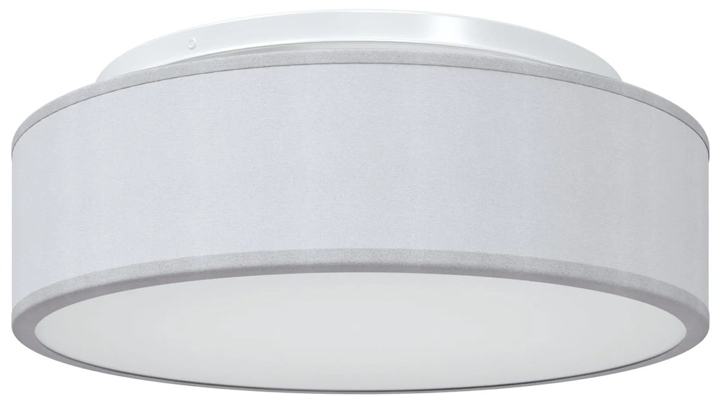 Luzes de Teto Embutidas Cinza Ø 38 cm Tecido E27
