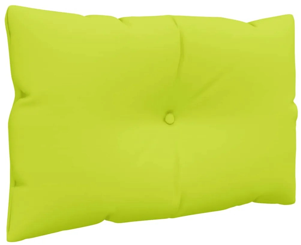 Almofadões para móveis de paletes 3 pcs tecido verde brilhante
