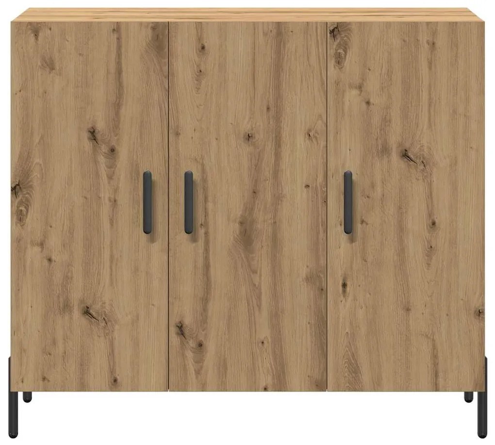 Buffet vidaXL Carvalho Artífice 90x34x80 cm Madeira de Engenharia