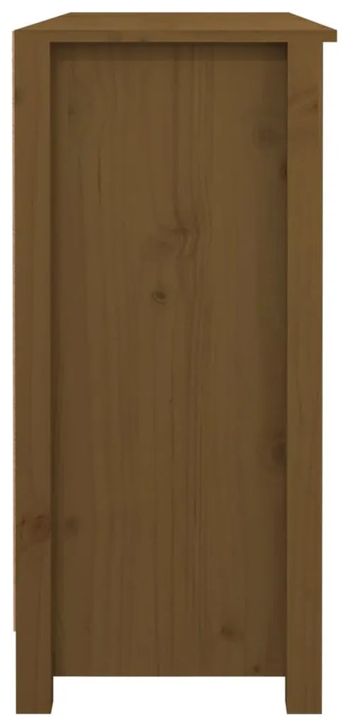 Aparador 100x35x74,5 cm madeira de pinho maciça castanho mel
