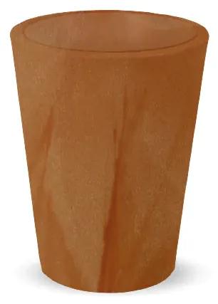 Vaso de flores colorido redondo Polietileno CASA, JARDIM, RESTAURANTE, BAR GERBERA 50 (ø50x59 cm) - Terracota