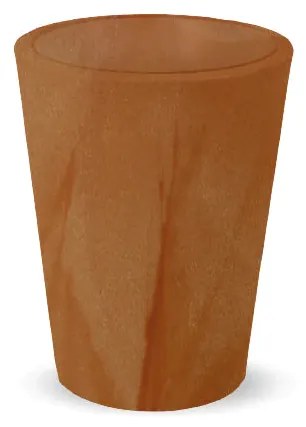 Vaso de flores colorido redondo Polietileno CASA, JARDIM, RESTAURANTE, BAR GERBERA 50 (ø50x59 cm) - Terracota