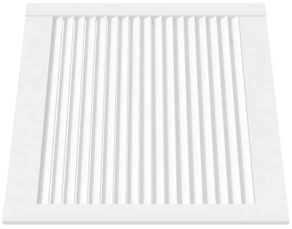 Portas de armário 2 pcs design de persiana pinho maciço branco