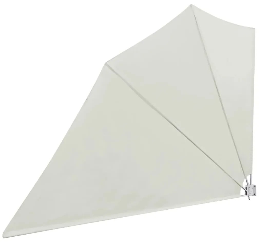 Toldo lateral dobrável para varanda 160x240 cm creme