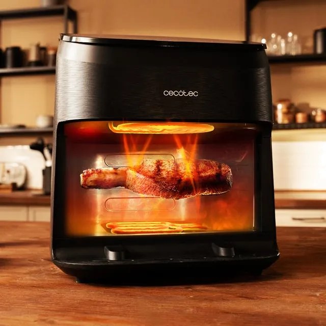 Fritadeira Airfryer com grelhador duplo Cecofry&amp;Grill Smokin' 6500
