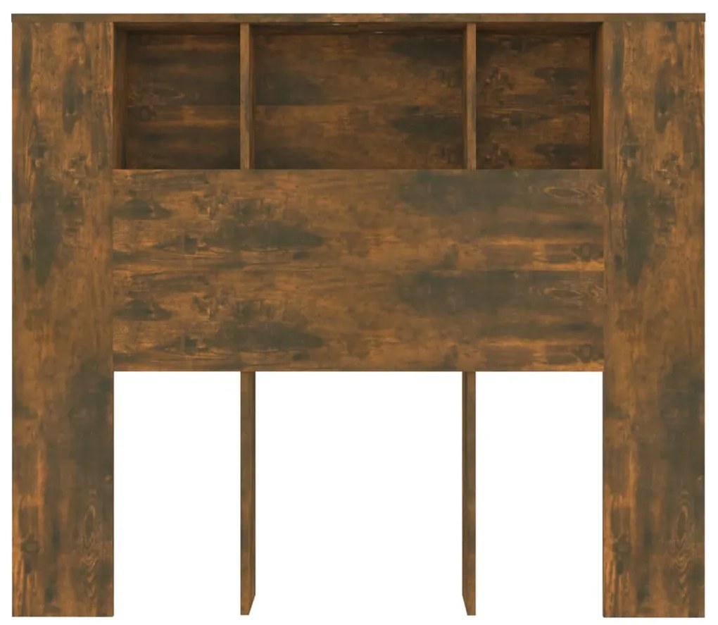 Armário de cabeceira 120x18,5x102,5 cm cor carvalho fumado