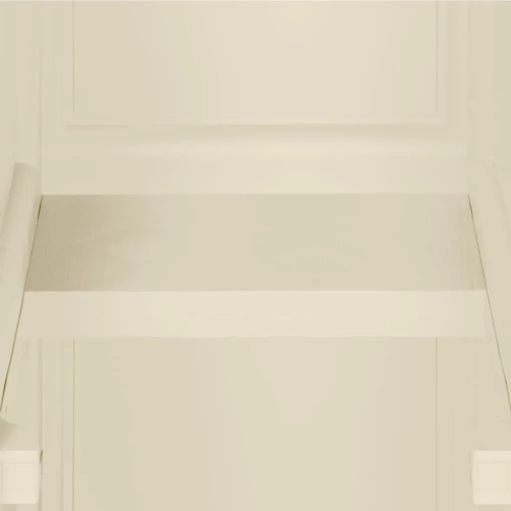 Armário de plástico 40x43x125 cm design de madeira branco nata