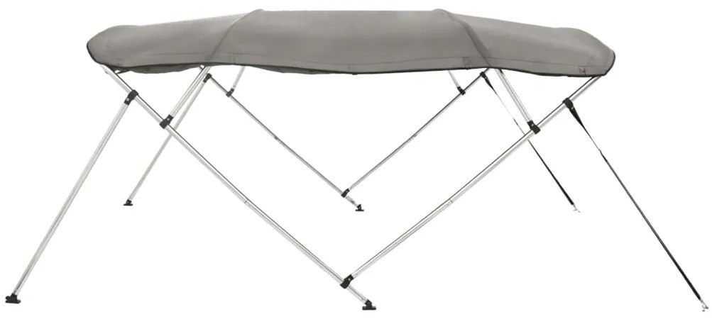 Toldo de 4 arcos Bimini c/ paredes laterais 243x(200-213)x137cm