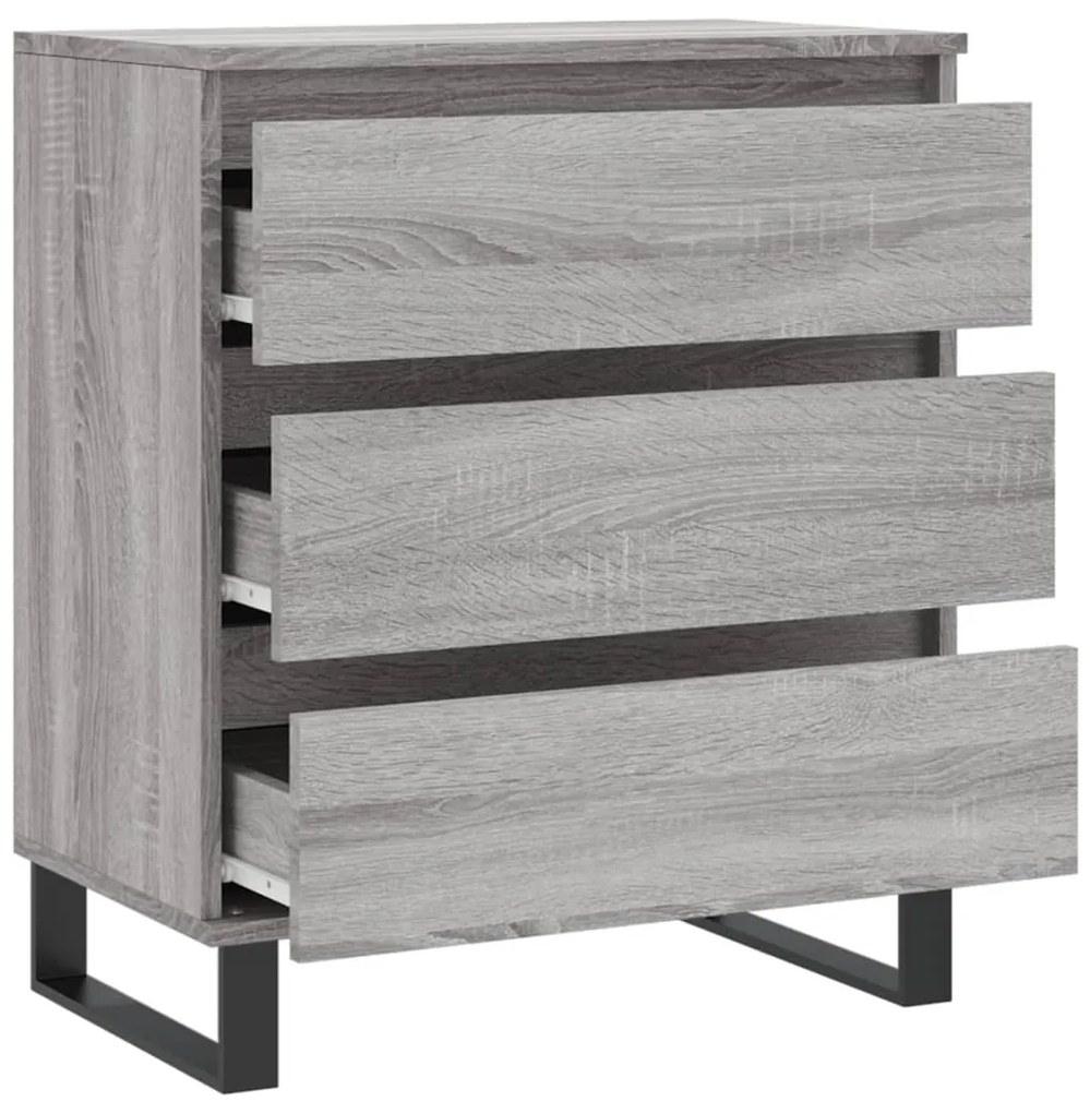 Aparador 60x35x70 cm derivados de madeira cinzento sonoma