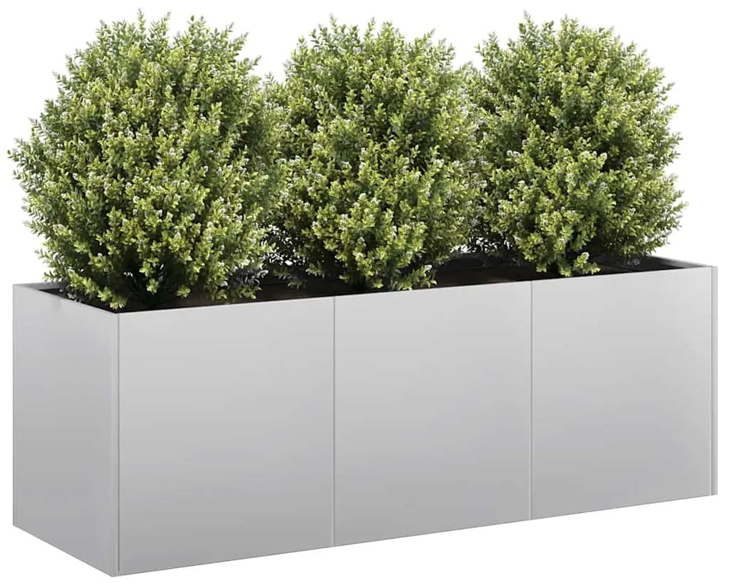 vidaXL Planter 120x40x40 cm aço galvanizado