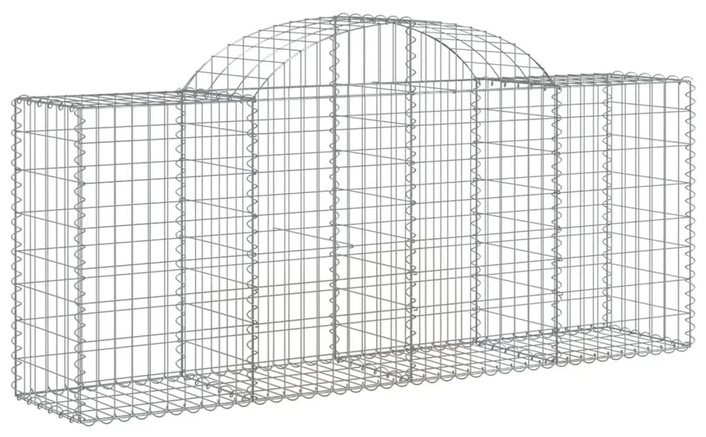 Cestos gabião arqueados 11pcs 200x50x80/100cm ferro galvanizado