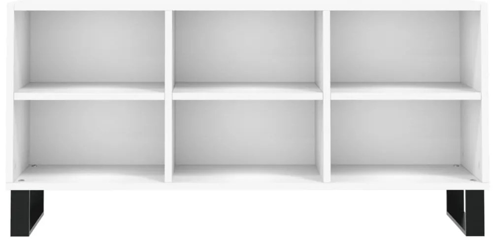 Armário de TV 103,5x30x50 cm derivados de madeira branco