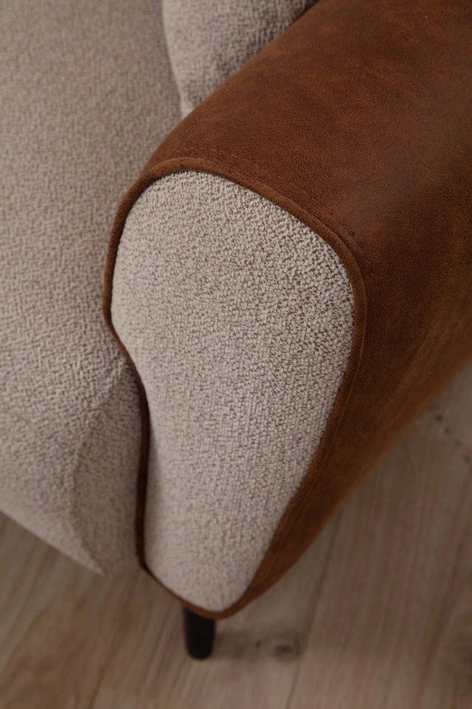 ****  
Sofá-Cama de 3 Lugares Aren – Bege – 215x85x85 cm

**