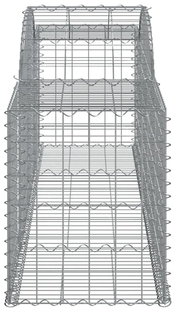 Cestos gabião arqueados 12pcs 300x50x60/80 cm ferro galvanizado