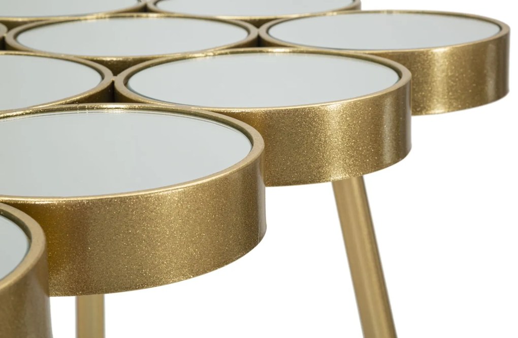 MESA CONSOLA BUTTLE 100X55X70 CM DOURADO