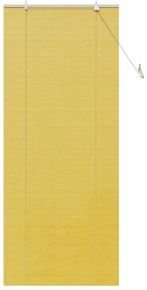 Persianas e Sombras de Janela Amarelo 90 x 220 cm Bambu