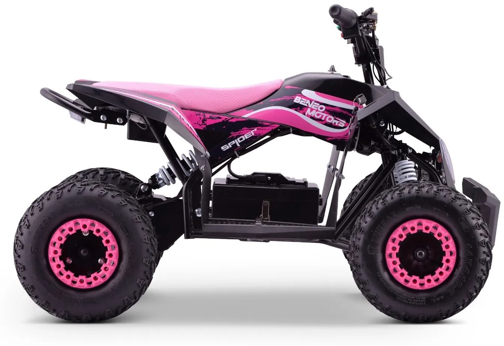 Moto 4 elétrica para crianças Motors SPIDER 1000W Rosa