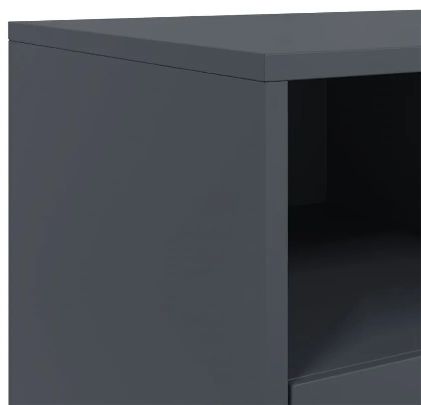 Móvel de TV 100,5x39x43,5 cm aço antracite