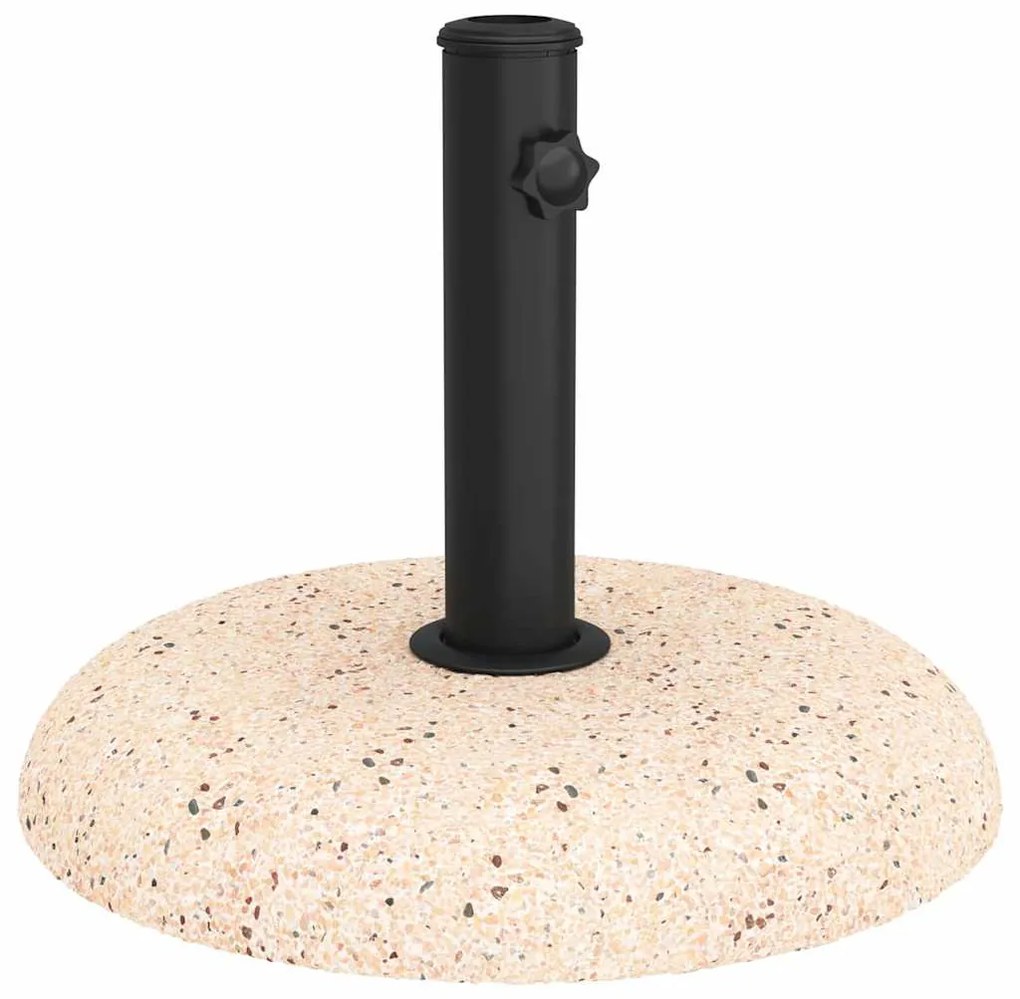 Base de Parasol para Postes de 37/42/52/58mm em Concreto Amarelo, 20kg