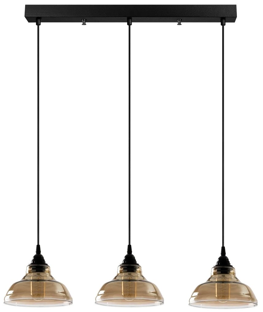 Chandelier Dilberay – Preto – 72 x 72 cm