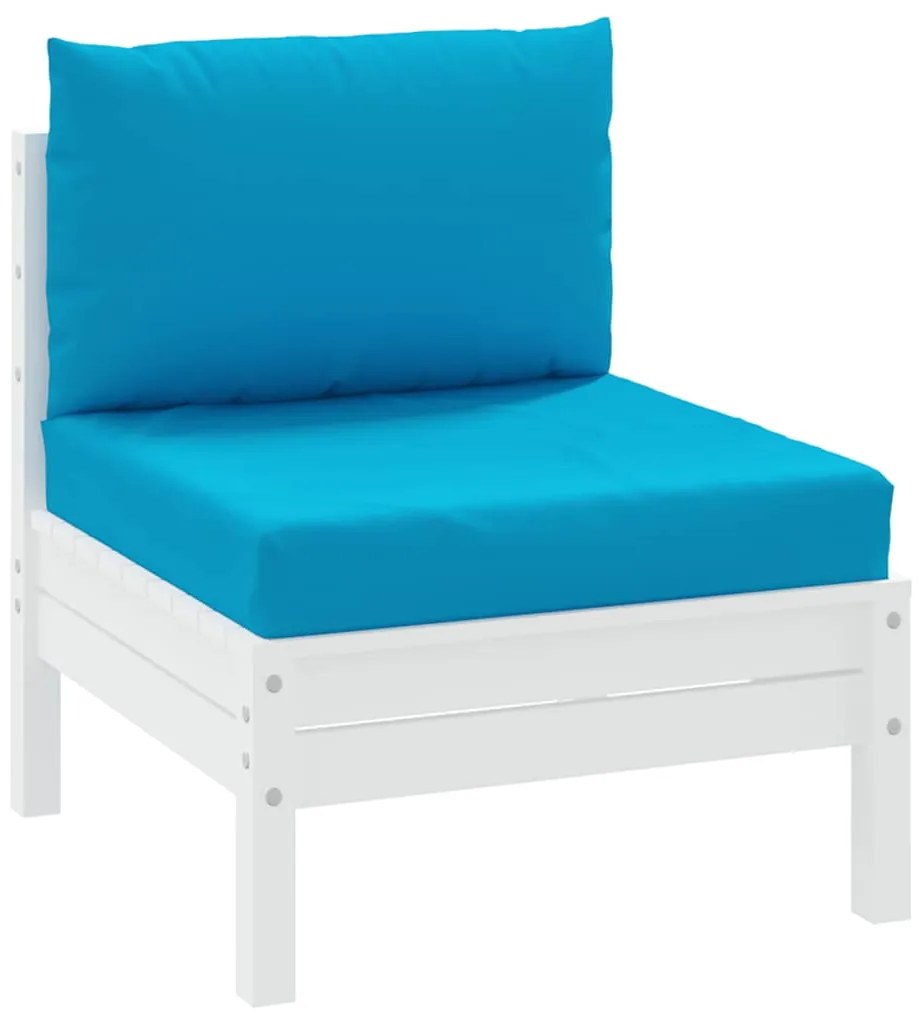 Almofadões para paletes 2 pcs tecido oxford azul-claro