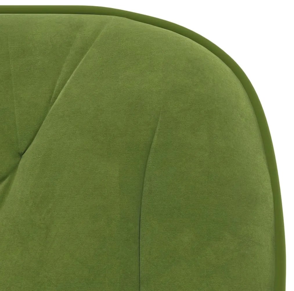 Cadeiras de jantar 2 pcs veludo verde-claro