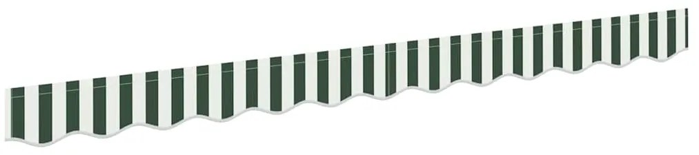 Valência de Toldos para Estrutura de 3,5 m Verde e Branco 3,3x0,2 m