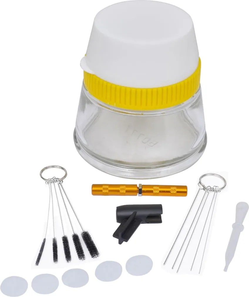 Conjunto para limpeza de aerógrafos 3 em 1