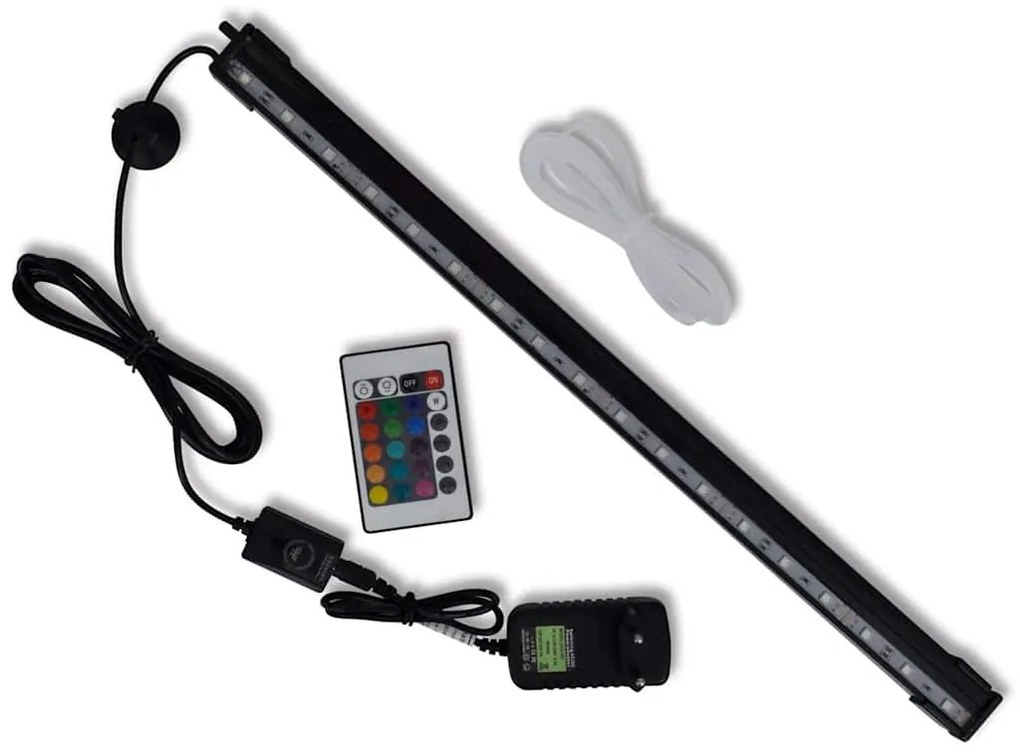 vidaXL Lâmpada para aquário RGB bolhas RGB 48 cm