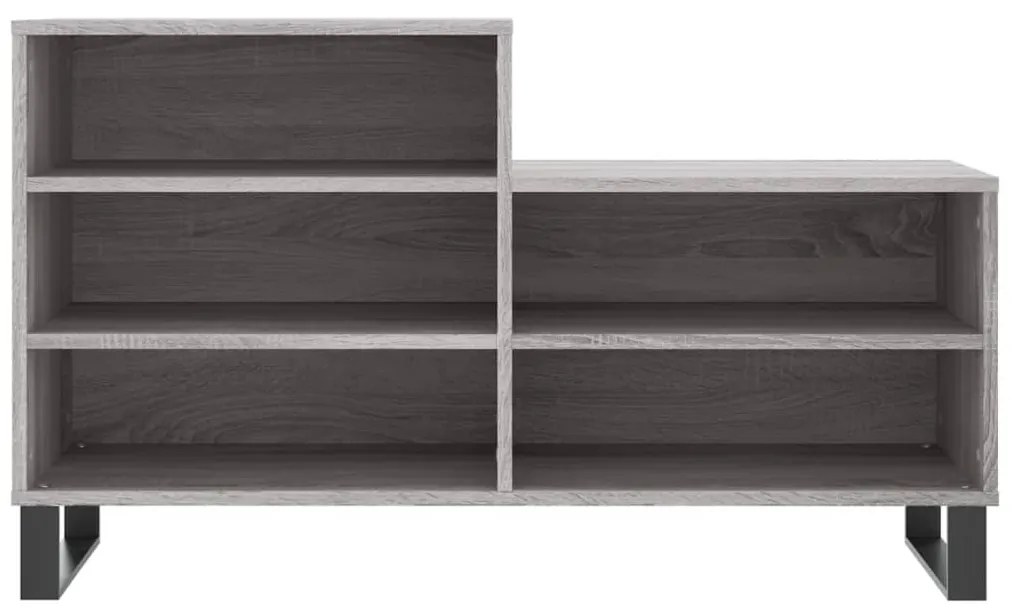 Sapateira 102x36x60 cm derivados de madeira cinzento sonoma