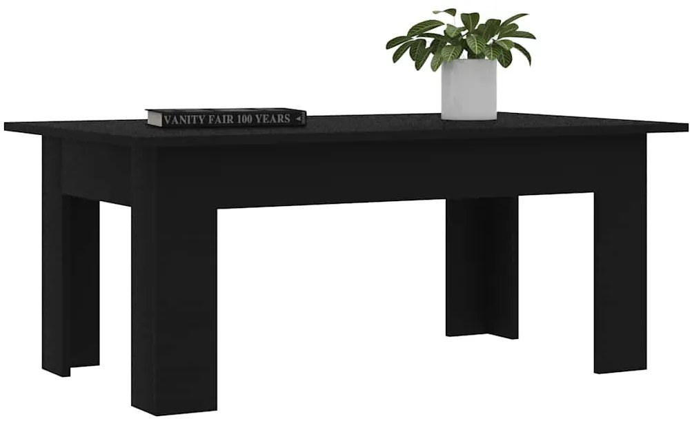 Mesa de centro 100x60x42 cm derivados de madeira preto