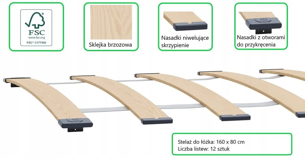 Cama infantil FORMULA 160 x 80 cm Multicolorida - colchão e estrado incluído