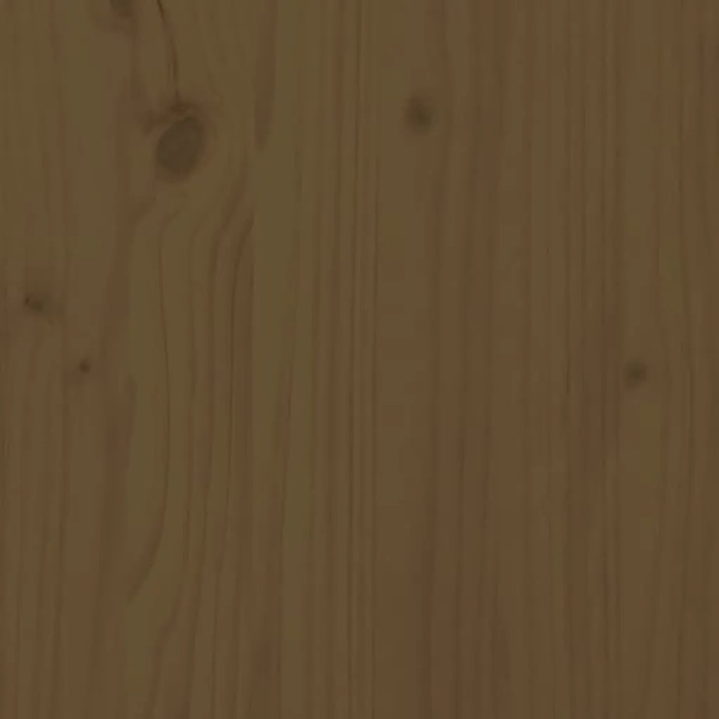 Toucador 95x50x134 cm madeira de pinho maciça castanho mel