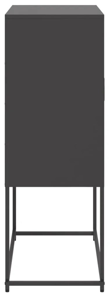 Aparador alto 68,5x38,5x107 cm aço preto