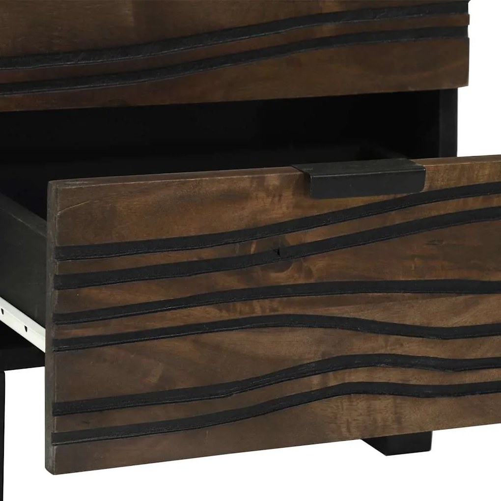 Mesa-de-cabeceira com gaveta Nogueira 40 x 33.5 x 46 cm