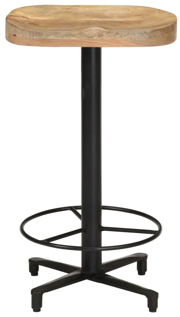 Bancos de bar 2 pcs 66 cm madeira de mangueira maciça