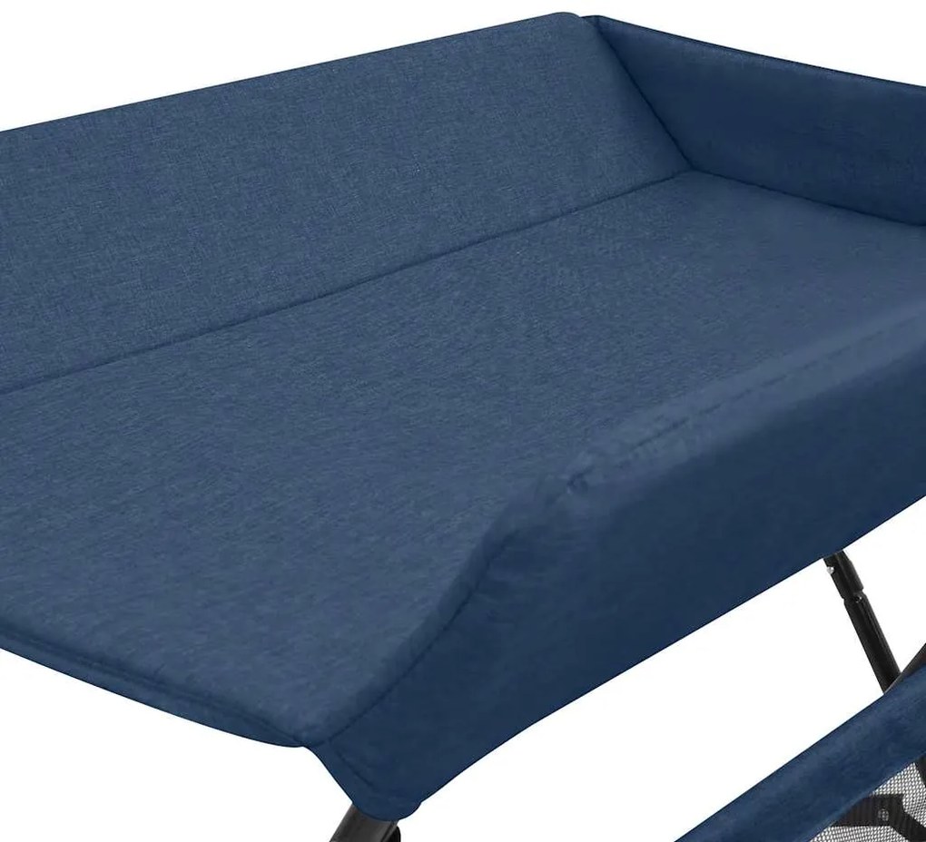 Mesa muda-fraldas ferro azul-marinho