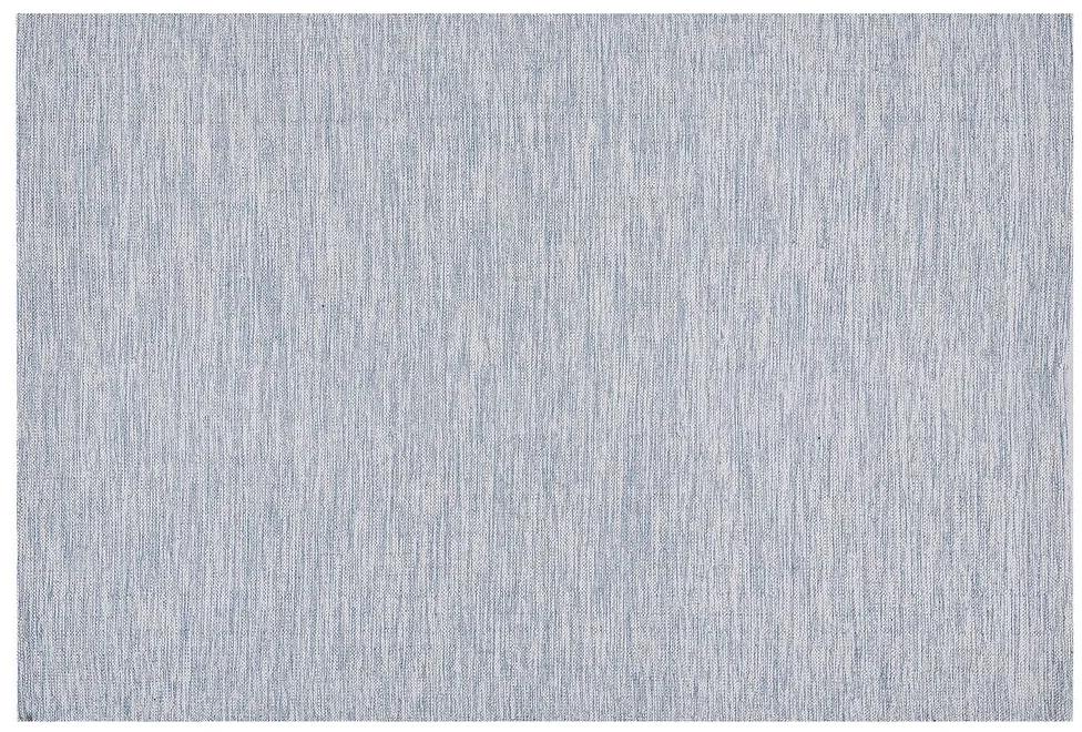 Tapete em algodão azul claro 140 x 200 cm DERINCE Beliani