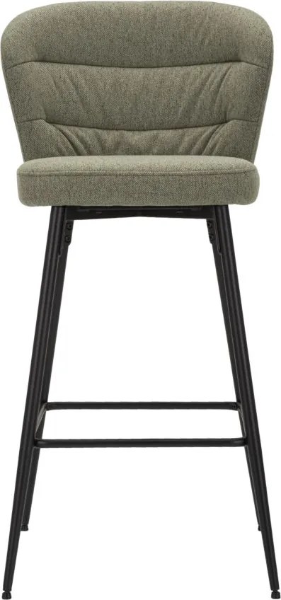 CONJUNTO DE 2 BANCOS DE BAR LOSANNA 52X59X108 CM VERDE E PRETO