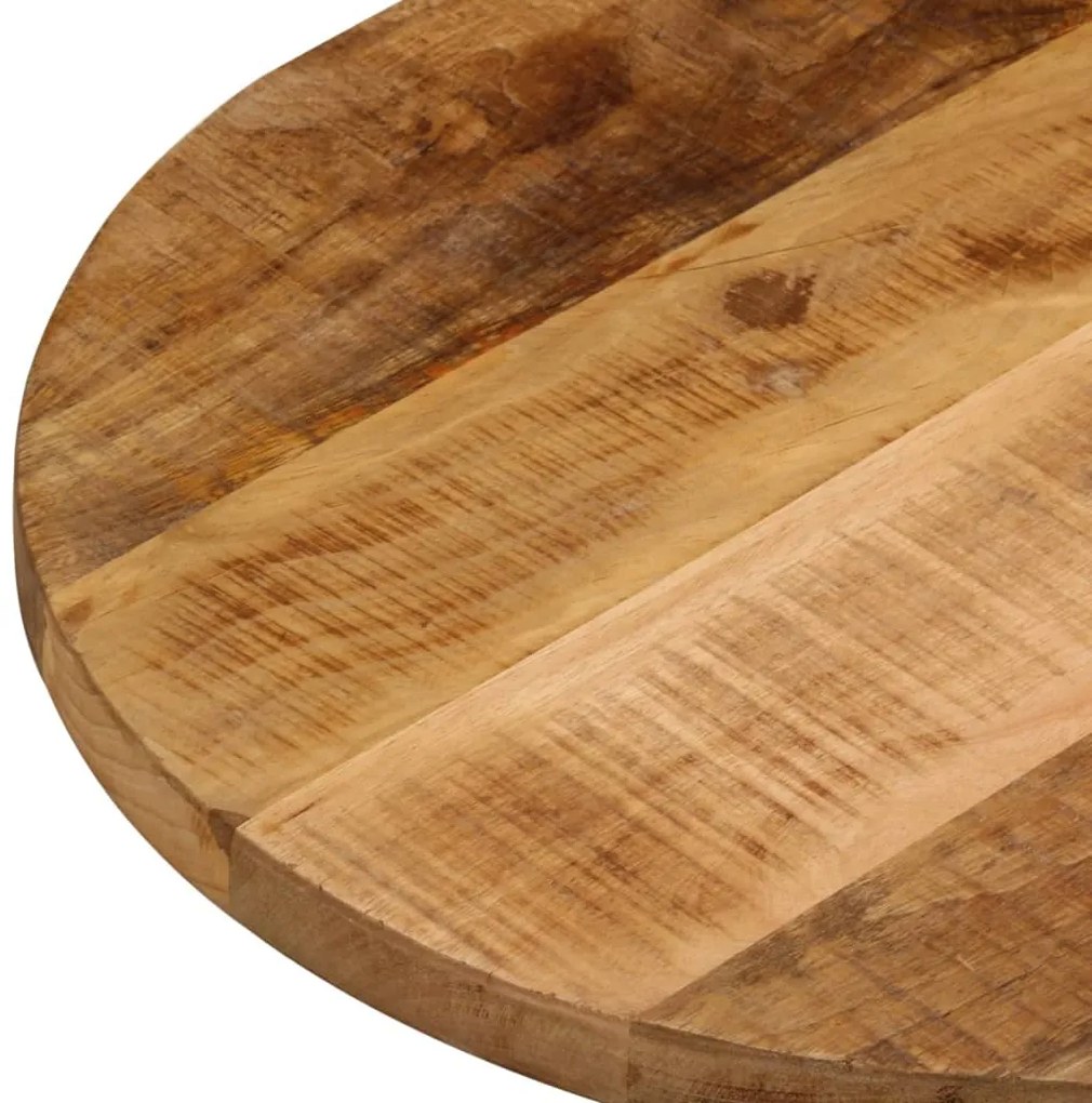 Tampo de mesa oval 90x40x2,5 cm madeira mangueira áspera maciça