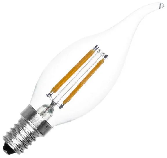 Lâmpada LED Ledkia Murano C35T  A+ E14 4W 300 lm (Branco Quente 2000K - 2500K)