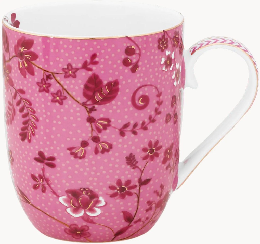 Canecas de porcelana Jolie Flowers, conjunto de 2