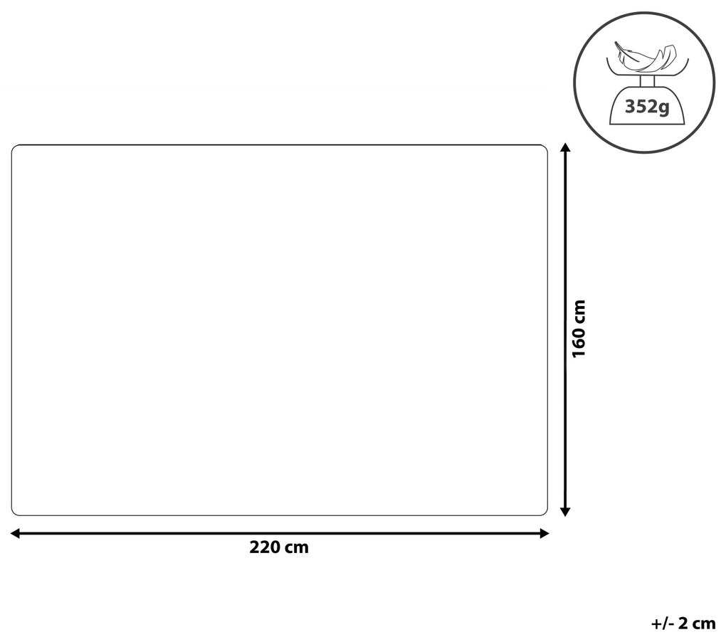 Colcha com relevo verde 160 x 220 cm BABAK Beliani