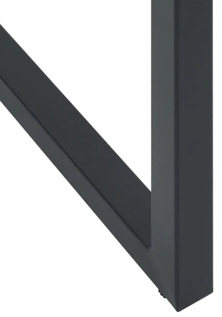 Conjunto de bar para jardim 11 pcs aço revestido a pó preto