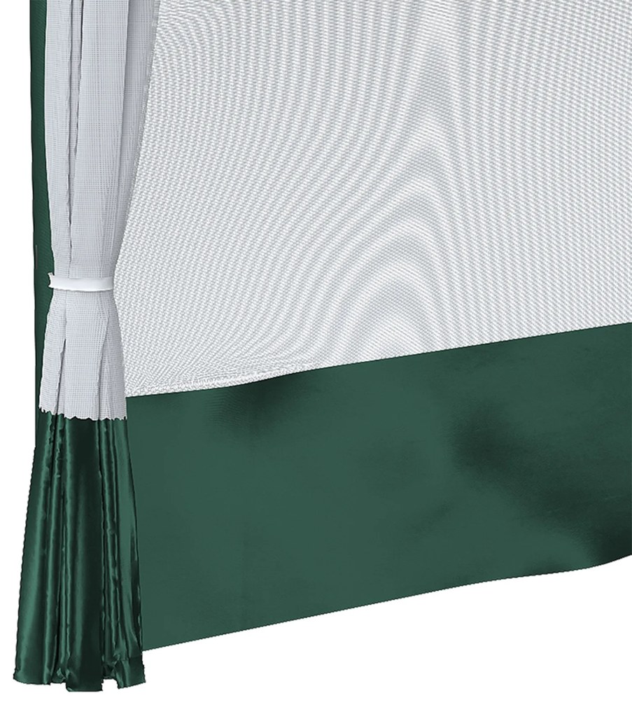 Outsunny Tenda Dobrável 2,7x2,7cm Tenda de Jardim com Proteção UV30 Altura Ajustável em 3 Níveis 2 Janelas e Bolsa de Transporte para Pátio Varanda Branco e Verde