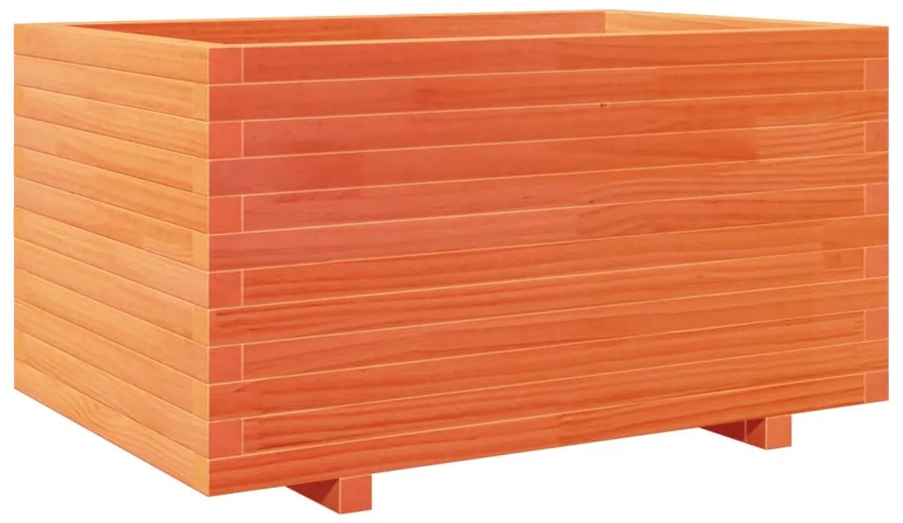 Vaso/floreira de jardim 90x60x49,5 cm pinho maciço castanho mel