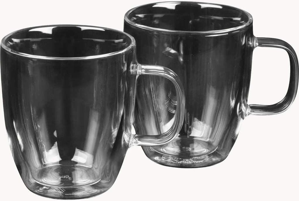 Copos de café em vidro borossilicato Café Chic, conjunto de 2